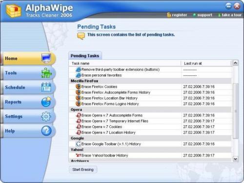 AlphaWipe Tracks Cleaner 2006 2.1