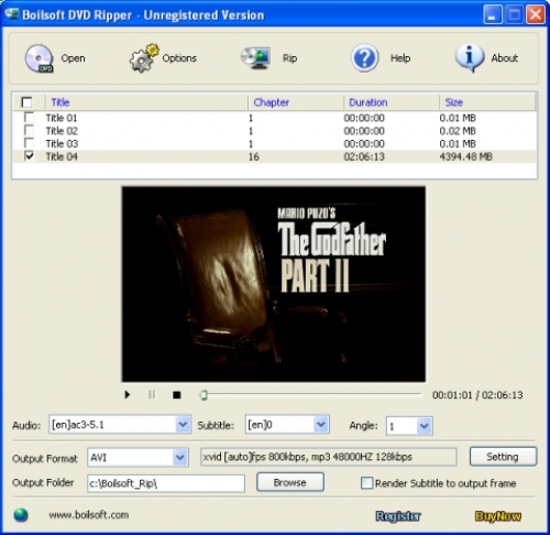 Boilsoft DVD Ripper 2.88.3