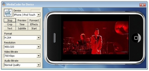 MediaCoder iPhone iPod Touch Edition 0.6.1.4185