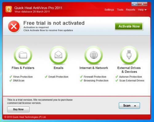 Quick Heal Anti-Virus 2011 12.0 pro