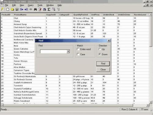 The Query Tool 2005 6.1.4.4