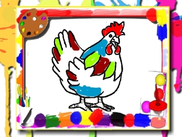 Chicken Coloring Book - Jocuri  Fete, Copii
