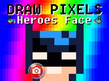 Draw Pixels Heroes Face - Jocuri  Puzzle, Copii