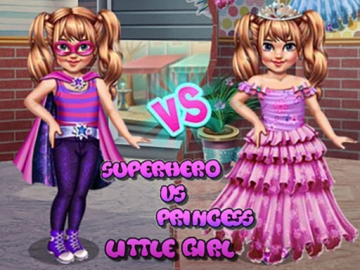 Little Girl Superhero Vs Princess - Jocuri  Fete