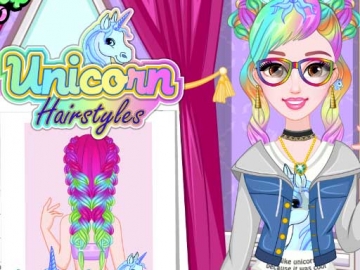 Unicorn Hairstyles - Jocuri  Fete