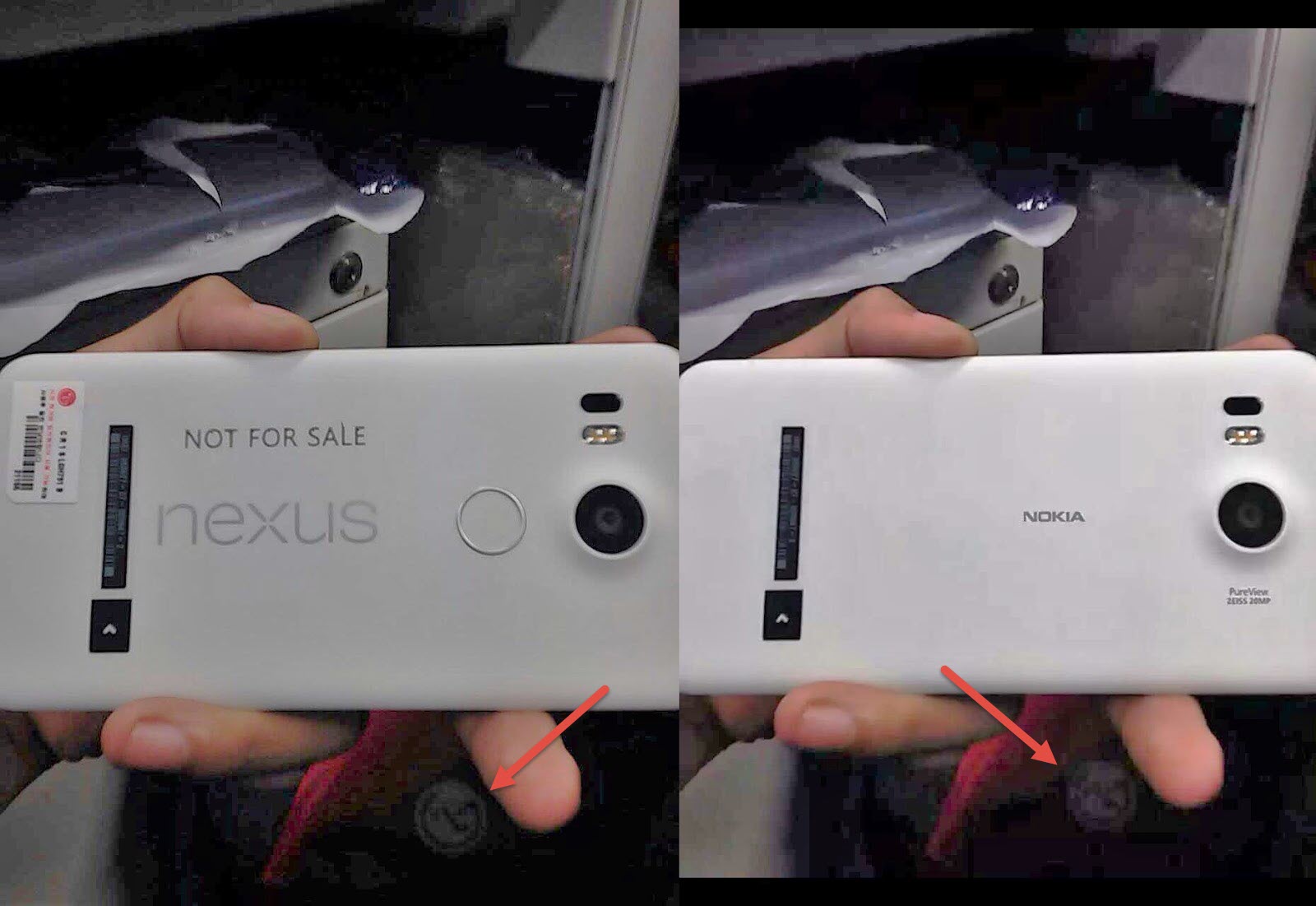 Acea "prima fotografie cu Nexus 5 2015" ar putea fi un fals; Acelasi model descoperit pe web cu branding Lumia