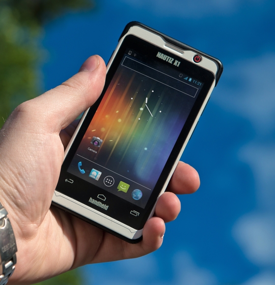 Cel mai rezistent smartphone din lume este Handheld Nautiz X1, cu Android 4.0 sau Windows (Embedded 6.5)