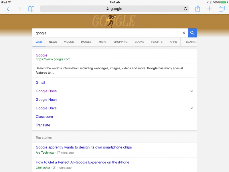 Google Search primeste o noua interfata pentru rezultatele cautarilor sale pe tablete