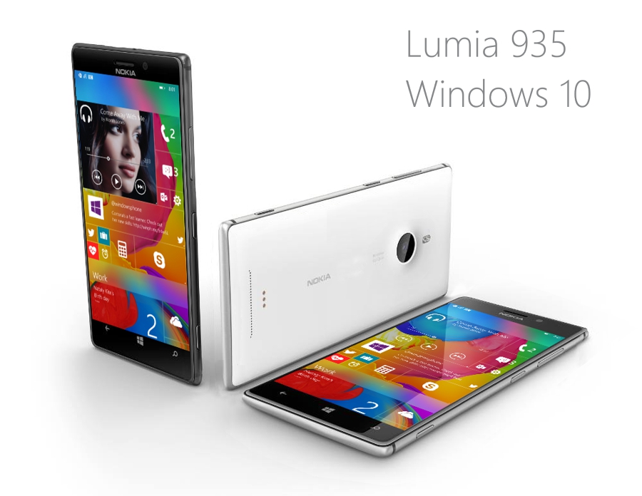 Iata si primul telefon cu Windows 10: Nokia Lumia 935, un concept cu ecran Quad HD
