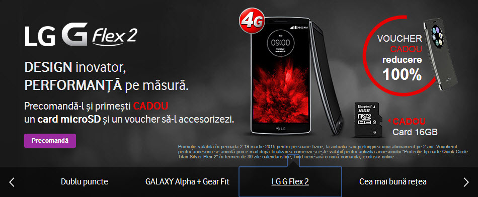 LG G Flex 2 disponibil acum la precomanda la Vodafone România
