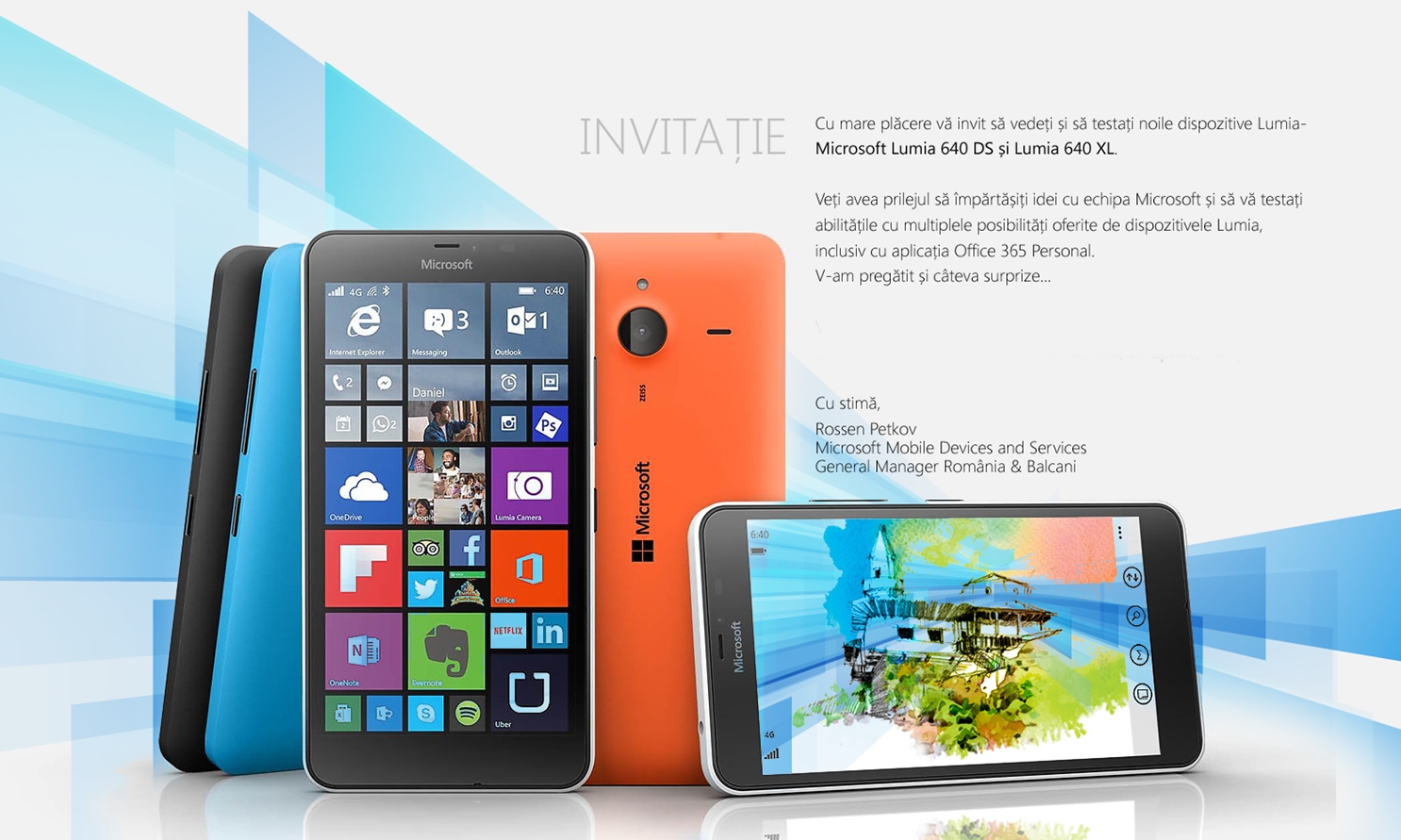 Microsoft lanseaza luni noile smartphone-ul Lumia 640 / 640 XL și în România