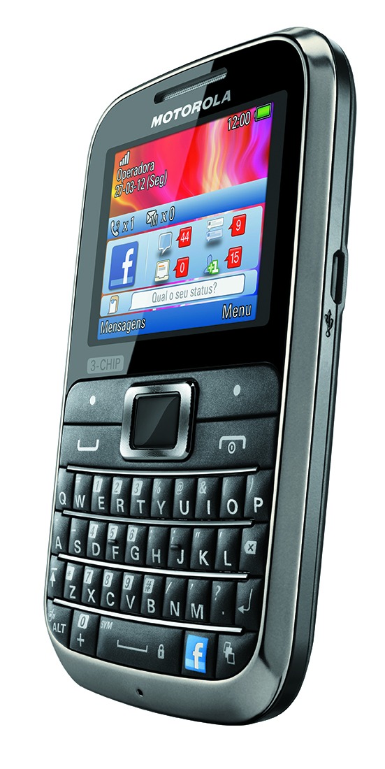 Motorola lanseaza un telefon triplu-SIM in Brazilia - MOTOKEY 3-CHIP