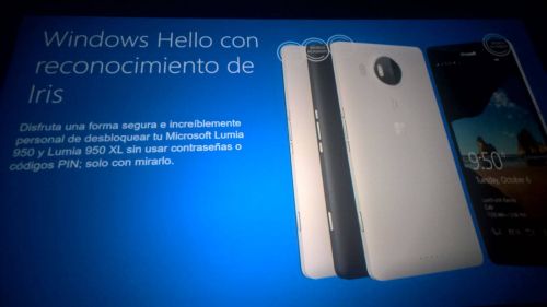 Noi fotografii cu Lumia 950 XL si Lumia 950 apar în slide-uri de prezentare Microsoft, cu specificatii incluse