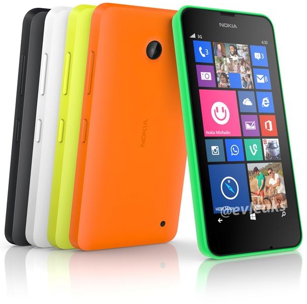 Nokia Lumia 630 apare intr-o noua imagine ce dezvaluie gama de culori pe care va fi disponibil