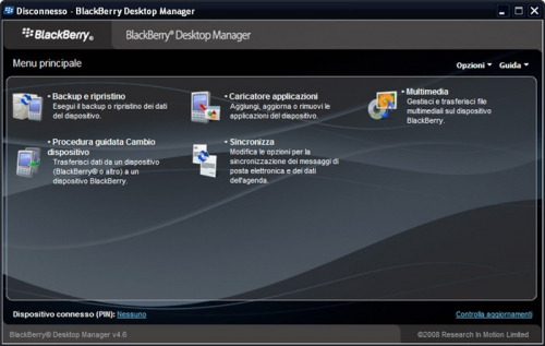 BlackBerry Desktop Manager 6.0.1 B21