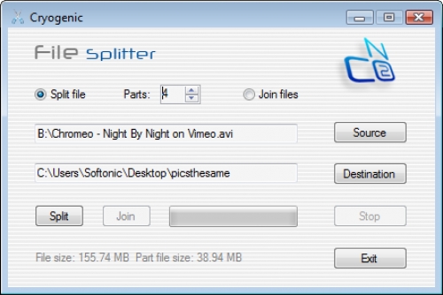 Cryogenic FileSplitter 1.3