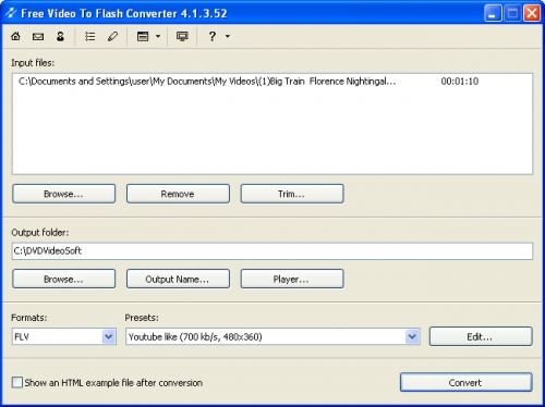 Free Video to Flash Converter 5.0.13