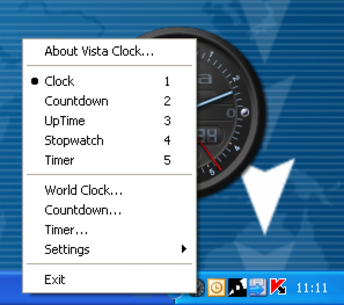 Vista Clock