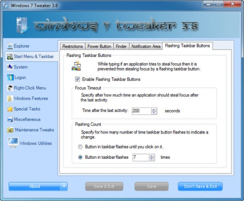 Windows 7 Tweaker 3.8
