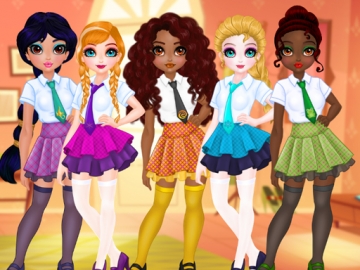 Princesses BFF Rush to School - Jocuri  Fete