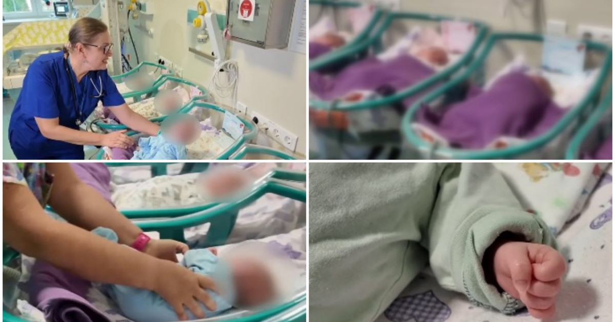 Caz rar într-o maternitate din România. Povestea celor patru frați născuți la doar 26 de săptămâni: „O minune!” | Digi24