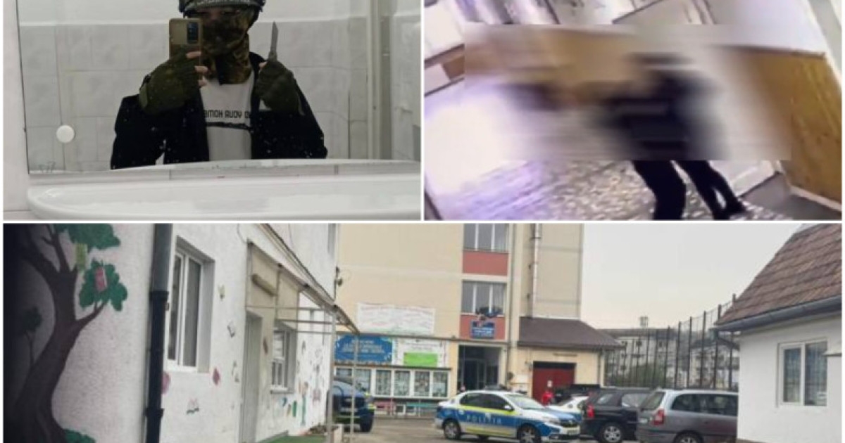 „A băgat spaima în copii”. După atacul elevului de 13 ani la școala din Bistrița, cursurile au fost reluate sub supravegherea poliției | Digi24