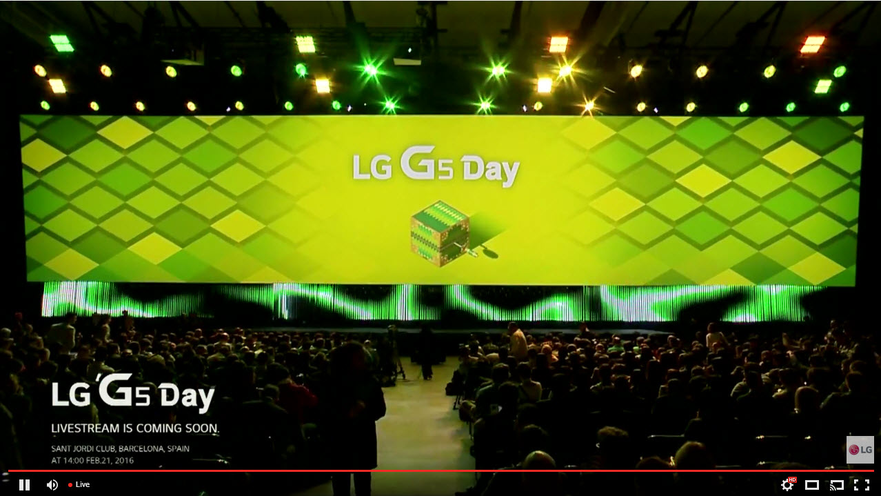 Debutul lui LG G5 va fi transmis prin live streaming de la ora 15:00 pe 21 februarie; Avem si live blogging pentru voi