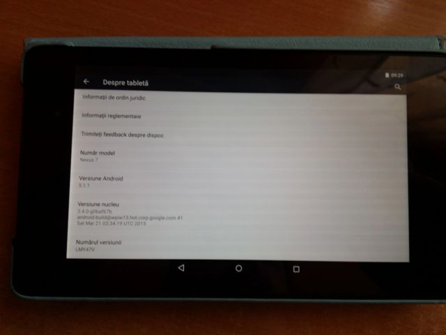 Nexus 7 (2013) primește actualizarea la Android 5.1.1 in Romania