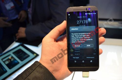 Problemele lui Snapdragon 810 confirmate si de Mobilissimo.ro la MWC - HTC One M9 se supraincalzeste la benchmark si frige de-a dreptul