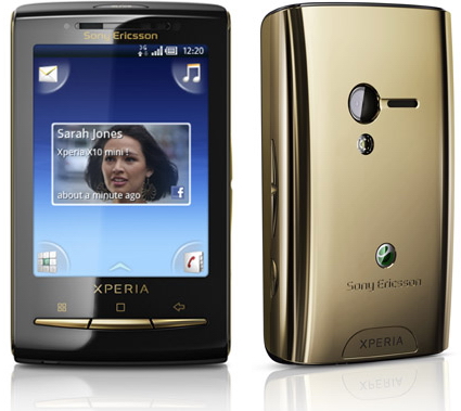 Sony Ericsson XPERIA X10 Mini si Mini Pro disponibile in noi variante de culoare: auriu si roz