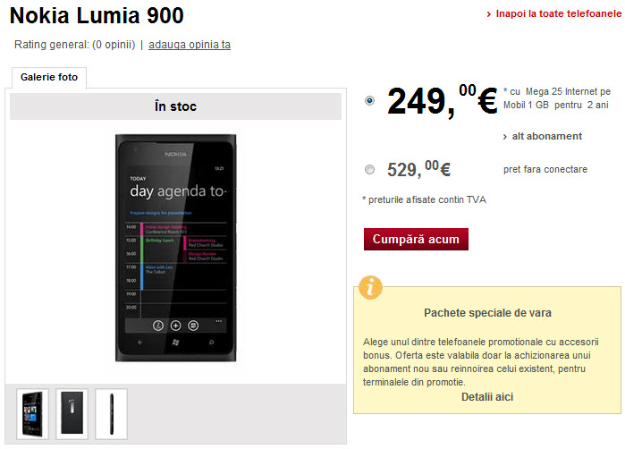 Nokia Lumia 900 Vodafone